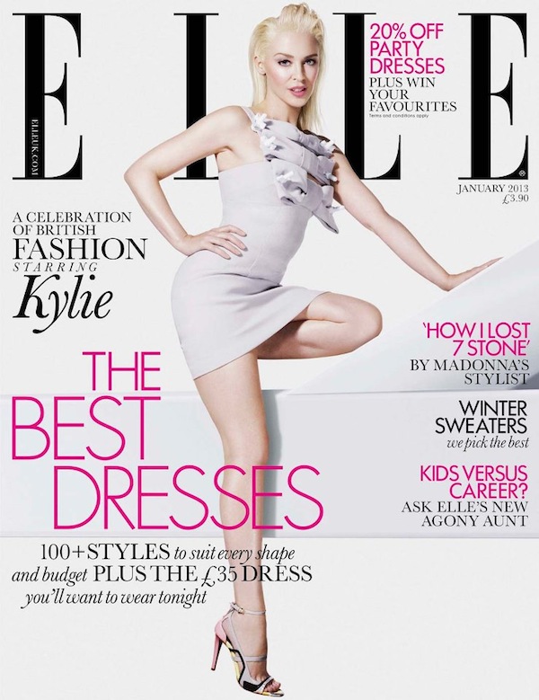 Kylie Minogue - Elle UK Magazine (January 2013)